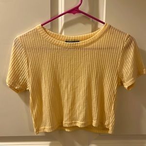Topshop knit crop top
